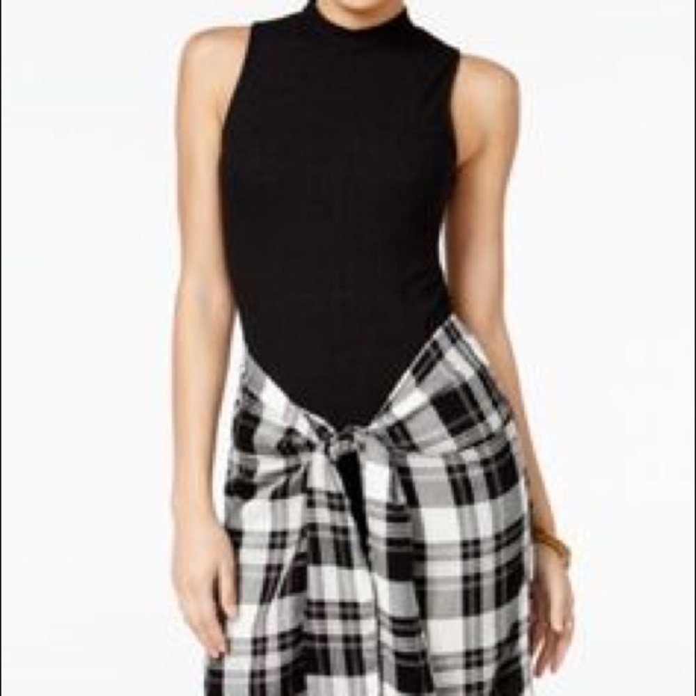 Material Girl 🖤Black Plaid Tank Dress🖤
